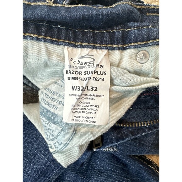 925 Series￼silver jean Co 32/32 Razor‎ Surplus Blue - Picture 5 of 12